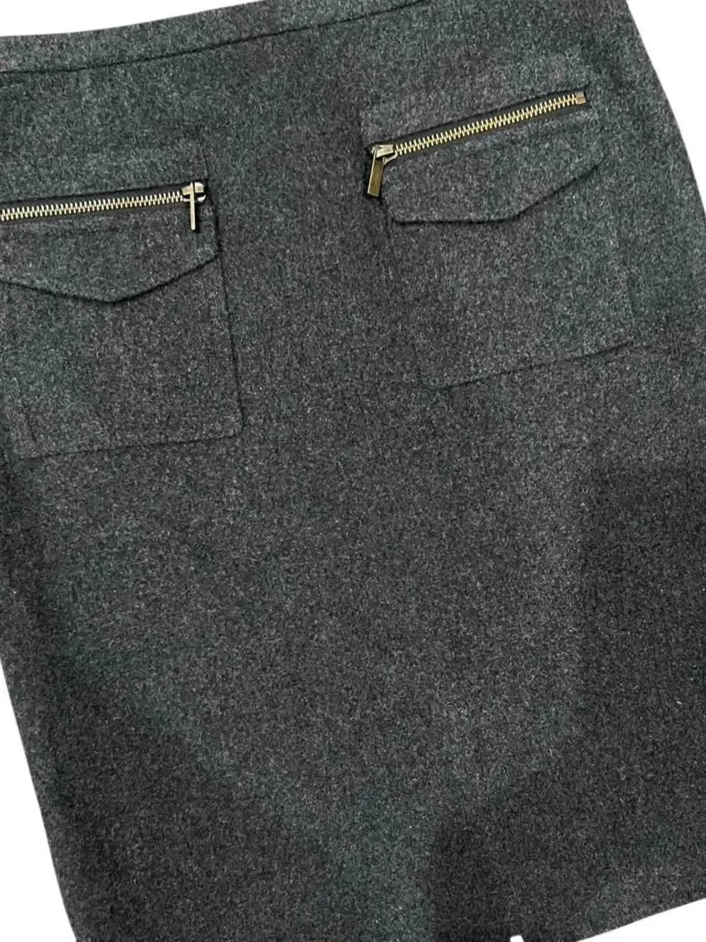 J.Crew Wool Pencil Skirt Charcoal Grey Size 0
